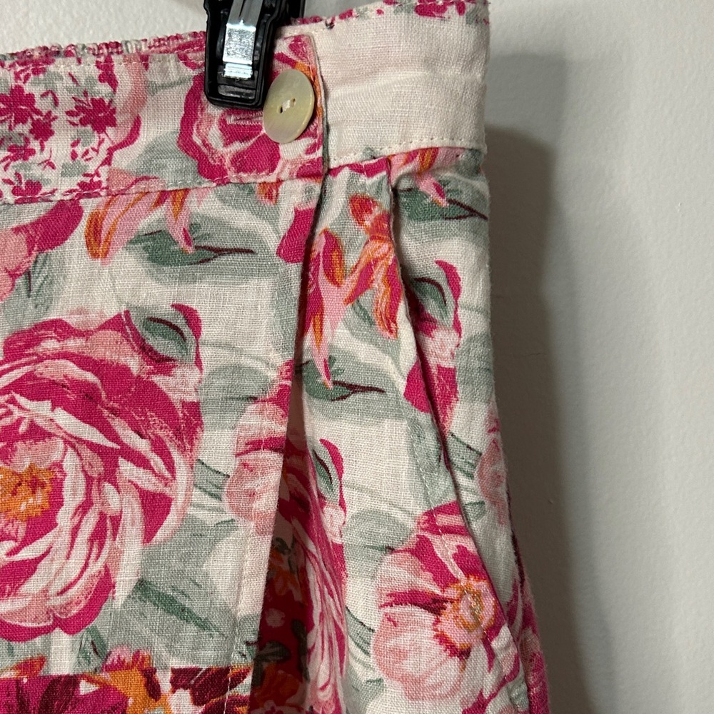 Haute Hippie Pink Floral A-Line Skirt‎ - Picture 3 of 6